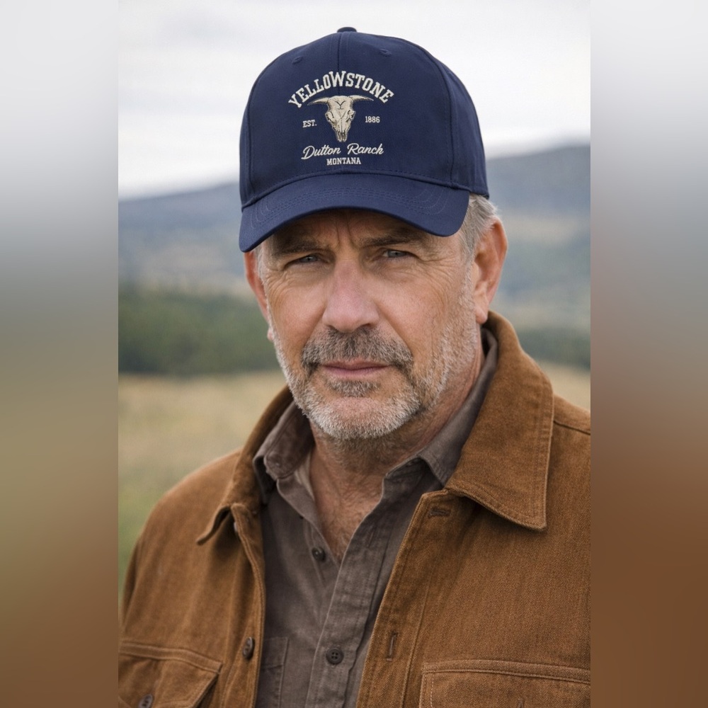 NEW: Yellowstone Dutton Ranch Navy Cap - Picture 10 of 10